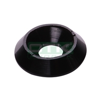 Undersænket skive 18x6 mm, sort